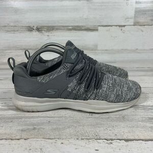 Skechers Performance Womens Go Run Athletic Shoes‎ Gray Lace Up Size 9 US